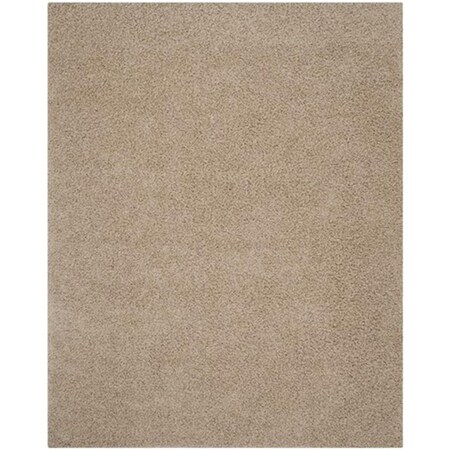 Safavieh Athens Shag Power Loomed Small Rectangle Rug- Beige- 4 x 6 ft. SGA119G-4